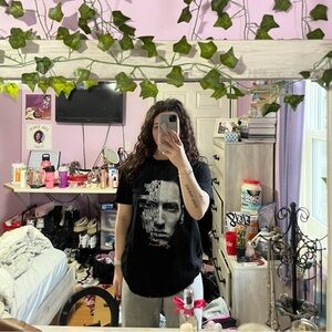 Black Eminem Graphic T-Shirt